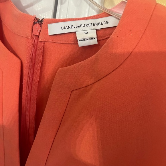 Diane Von Furstenberg Fleur Piqué Mini Dress size 10 - Picture 4 of 17